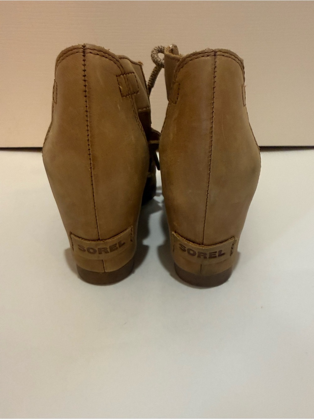 Women’s Sorel Open-Toe Lace-Up Sandals in Tan - Picture 4 of 7